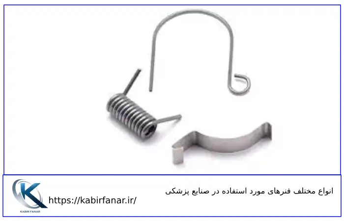 انواع مختلف فنرهای مورد استفاده در صنایع پزشکی